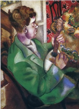 David de perfil contemporáneo Marc Chagall Pinturas al óleo
